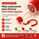 Bola Interativa Para Cães e Gatos Com 3 Modos Recarregável - FC©