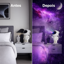 Projetor Astronauta YHY-30 com Som e Luz Galáxia | 8W de Magia Cósmica