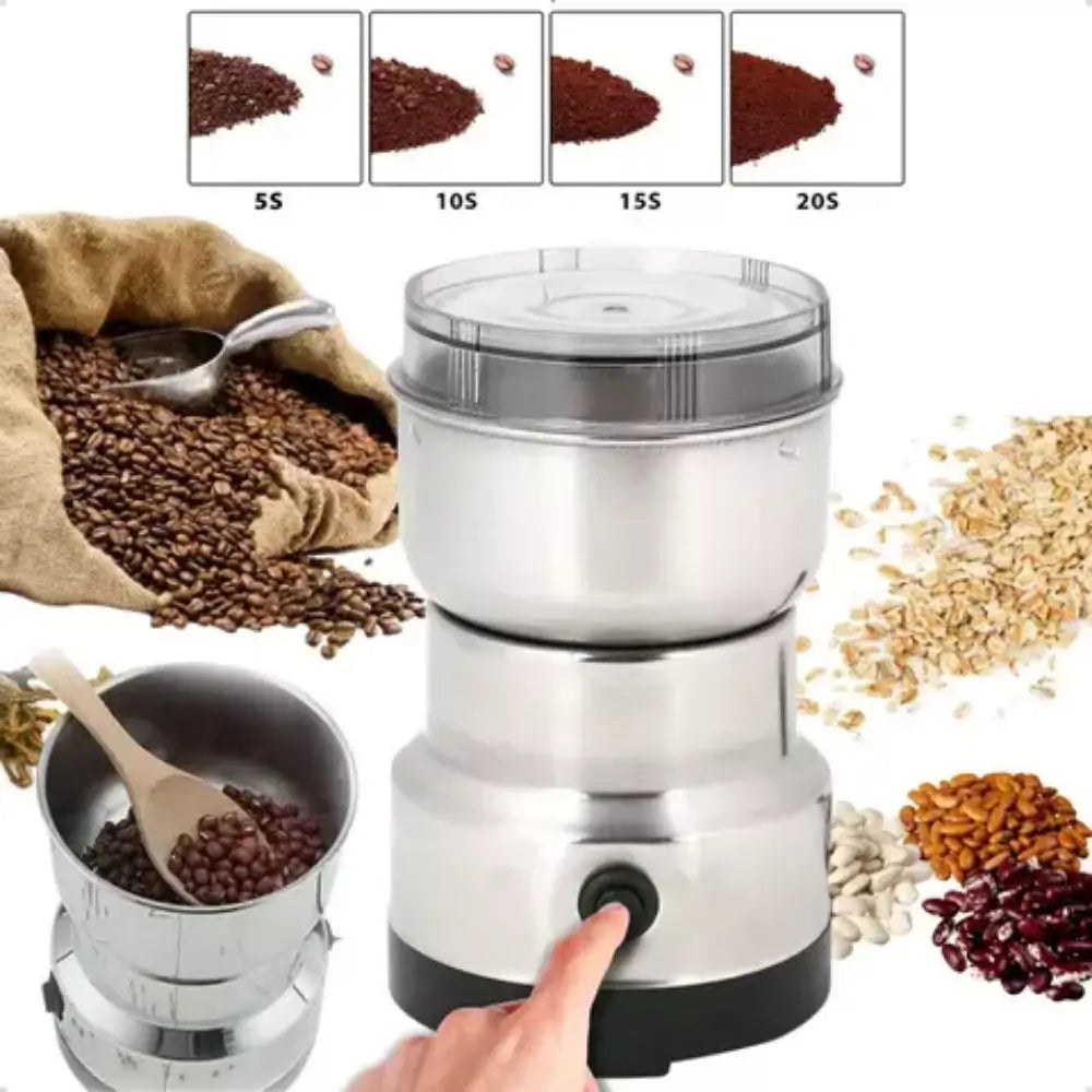 Moedor de Grãos Elétrico - Grano Fino | Café e Temperos Moídos com Um Toque