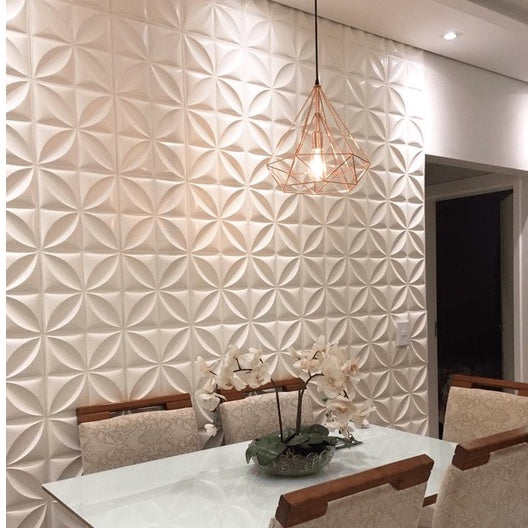 Kit 30 Placas Revestimento 3D PVC | Decorativa de Parede 25x25cm