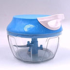 Processador de Alimentos Manual 500ml | 3 Lâminas Multiuso