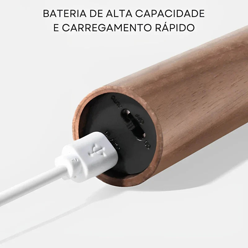 Luminária LED Recarregável | Sensor de Movimento e Acabamento Premium [COMPRE 1 LEVE 2]