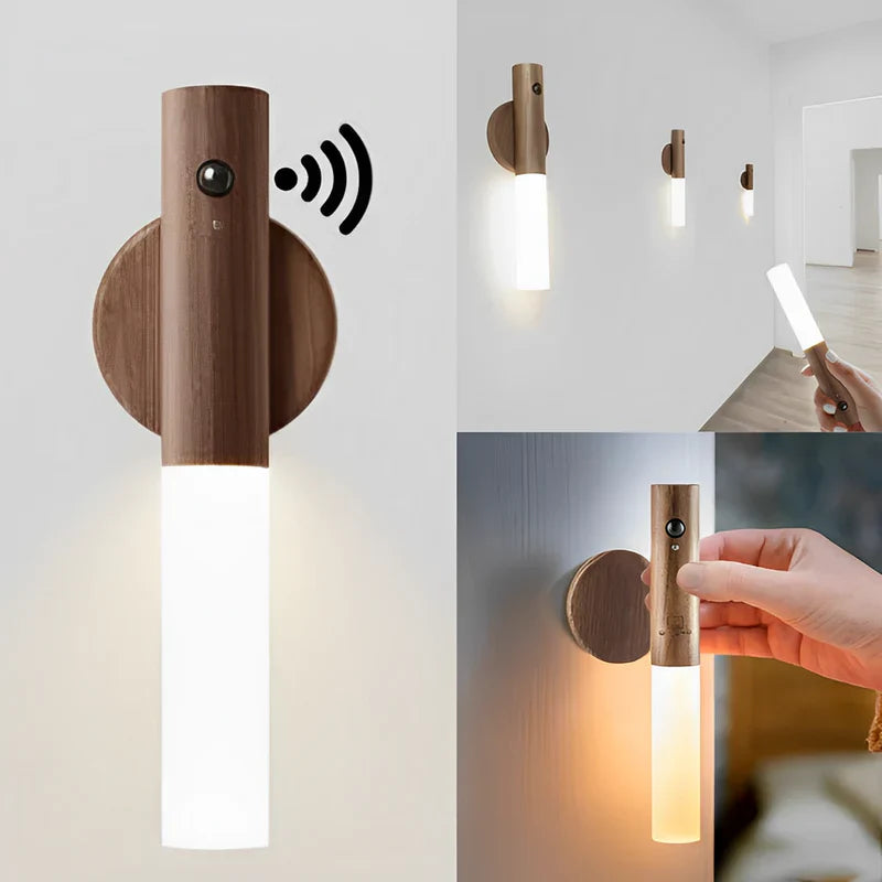 Luminária LED Recarregável | Sensor de Movimento e Acabamento Premium [COMPRE 1 LEVE 2]