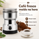 Moedor elétrico de café Premium - Café Fresco Moído na Hora, com Praticidade e Sabor Intenso