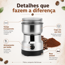 Moedor elétrico de café Premium - Café Fresco Moído na Hora, com Praticidade e Sabor Intenso