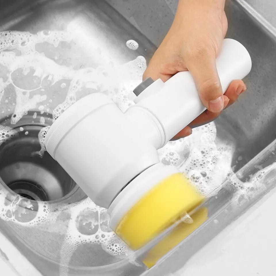 Escova de Limpeza Elétrica Multifuncional 5 em 1 | Limpeza Mágica USB