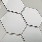 Kit 10 Espelhos Adesivos Decorativos | Formato Hexagonal