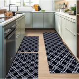 Jogo de Passadeira Cozinha 3 Peças | Jacquard Antiderrapante