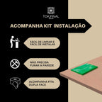 Kit 7 Placas Decorativas | Tema Abstrato Geométrico Rose (60x70cm)