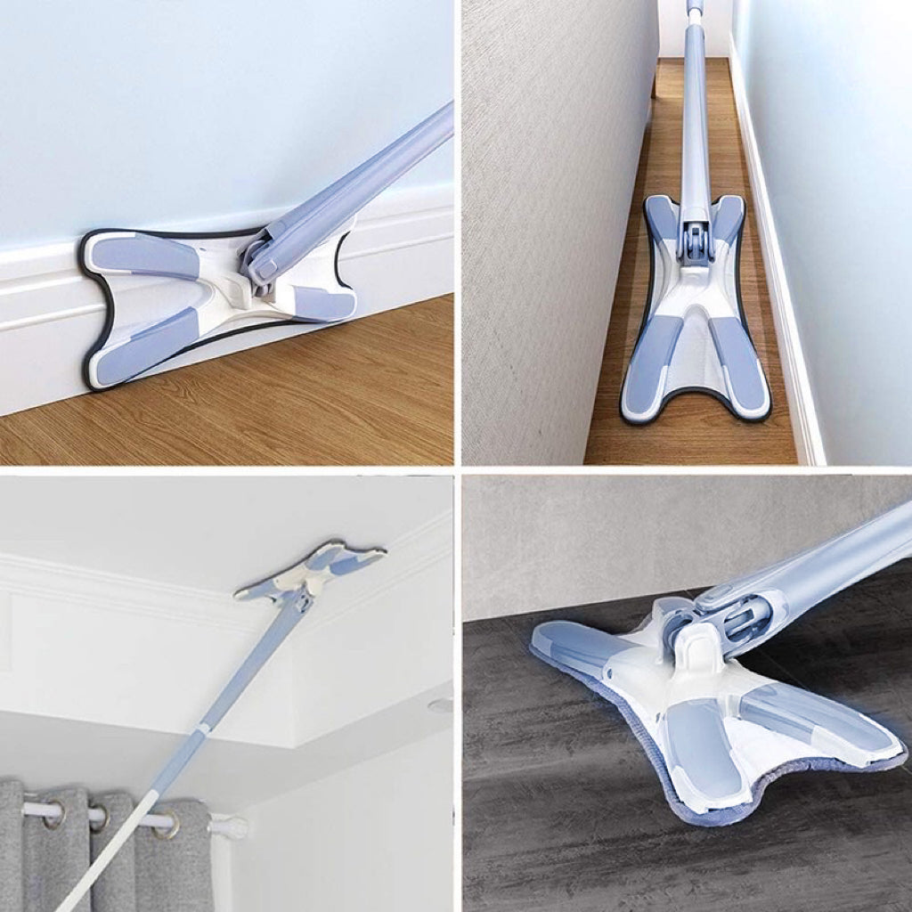 Esfregão Mop Giratório 360° | 2 Refis e Cabo 130cm