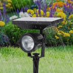 Kit 1-4 Luminária Espeto Jardim Solar LED 10W Refletor Solar | Luz de Gramado | À Prova D'àgua Avançada