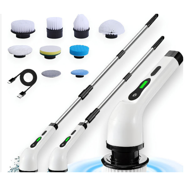 Escova Elétrica de Limpeza 9 em 1 Sem Fio | Limpador Multiuso Recarregável