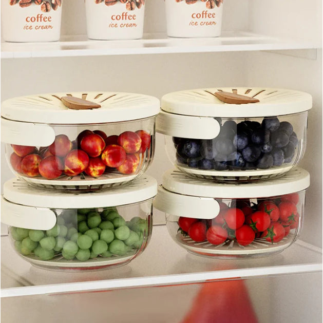 Cesto de Drenagem Dobrável | Lavagem e Armazenamento de Frutas