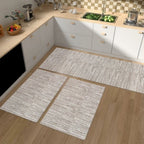 Jogo de Passadeira Cozinha 3 Peças | Jacquard Antiderrapante