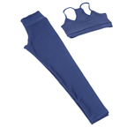 Conjunto Fitness Canelado | Top e Legging com Bolso