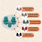 Kit 10 Bowls (Tigelas) + Jarra | Saladeira e Potes Multiuso