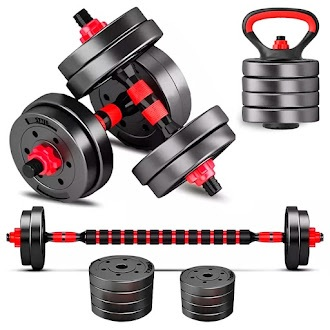 Kit Halter (Dumbbell) Ajustável | 10kg para Musculação
