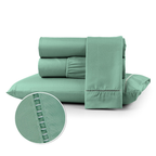 Jogo de Lençol Ponto Palito | 400 Fios Micropercal