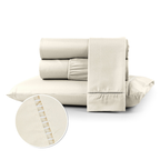 Jogo de Lençol Ponto Palito | 400 Fios Micropercal