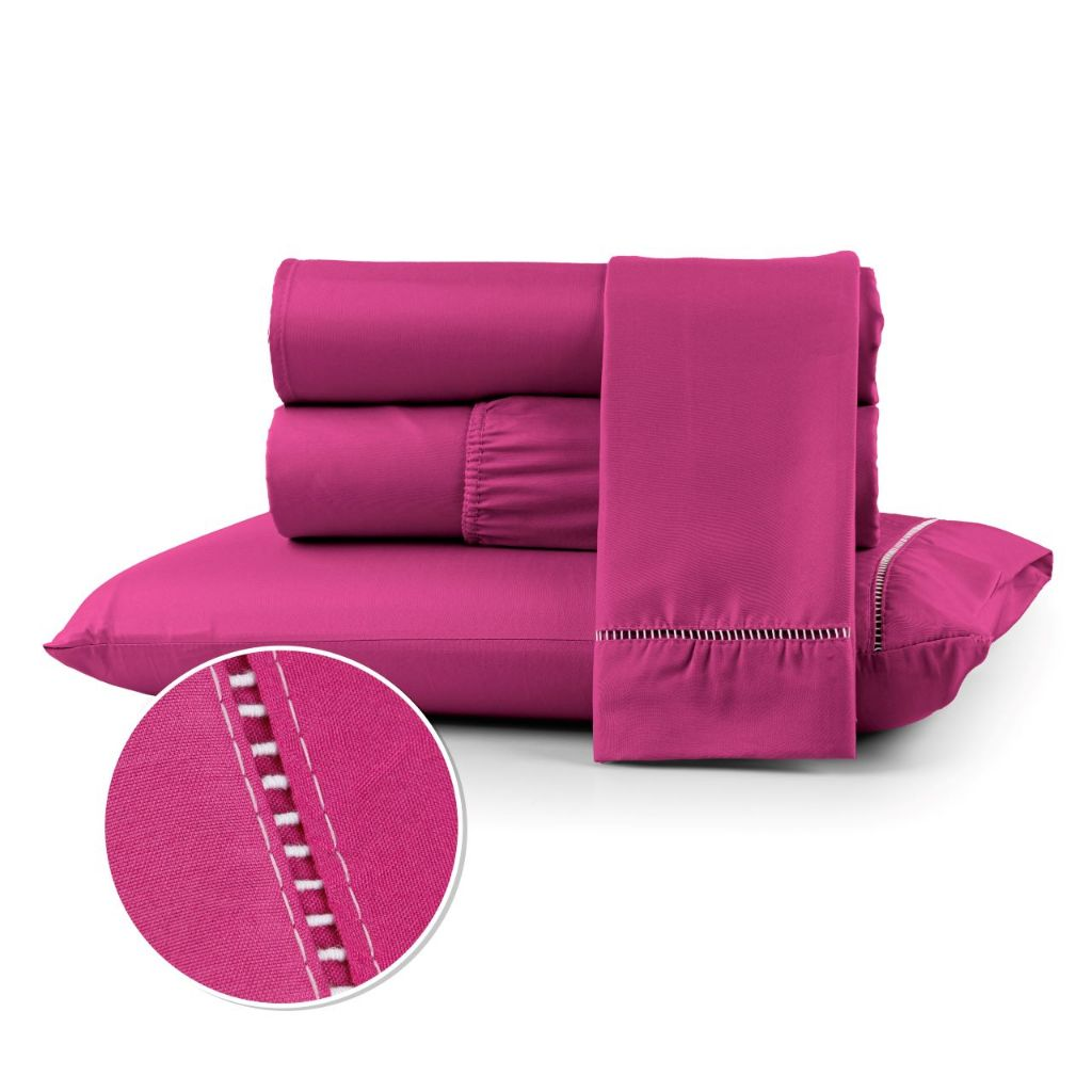 Jogo de Lençol Ponto Palito | 400 Fios Micropercal