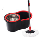 Mop Giratório 360° com Balde | Cesto e Cabo em Aço Inox