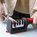 Kit Ate 3 Amoladores de Facas Tesouras Profissional base emborrachada