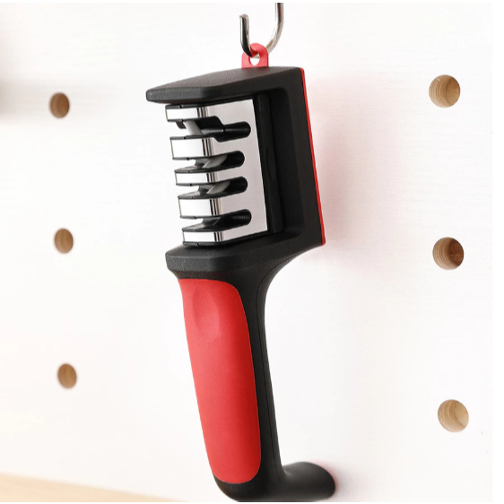 Kit Ate 3 Amoladores de Facas Tesouras Profissional base emborrachada