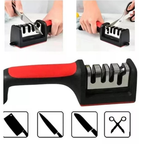 Kit Ate 3 Amoladores de Facas Tesouras Profissional base emborrachada