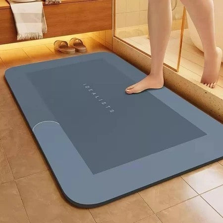 Tapete de Banheiro Super Absorvente | Secagem Rápida Antiderrapante