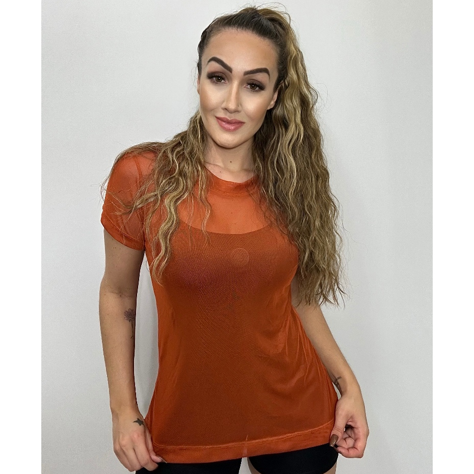 Blusa Feminina Segunda Pele | Tule Transparente