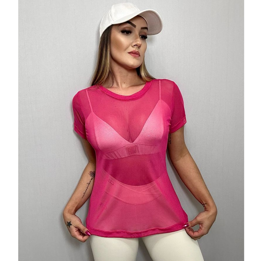 Blusa Feminina Segunda Pele | Tule Transparente