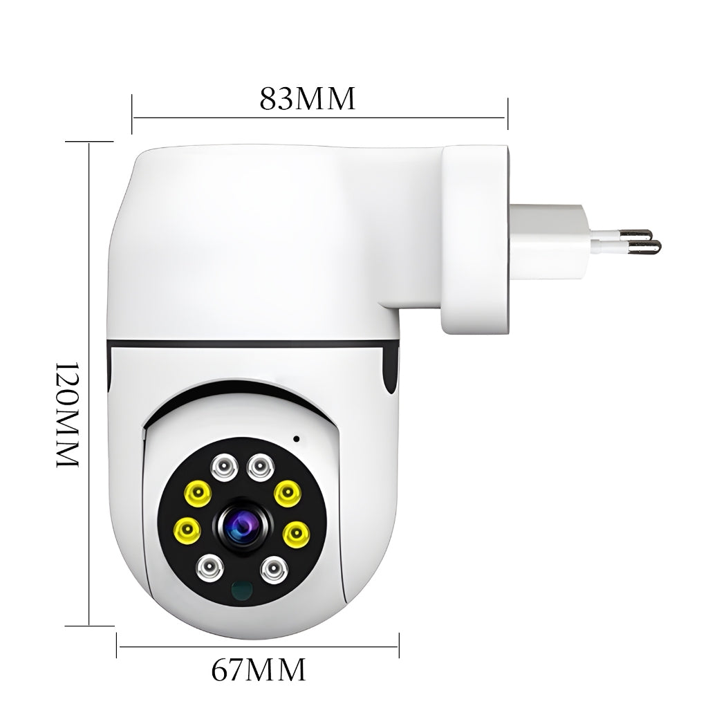 Câmera de Segurança Disfarçada em Tomada | Wi-Fi App Yoosee