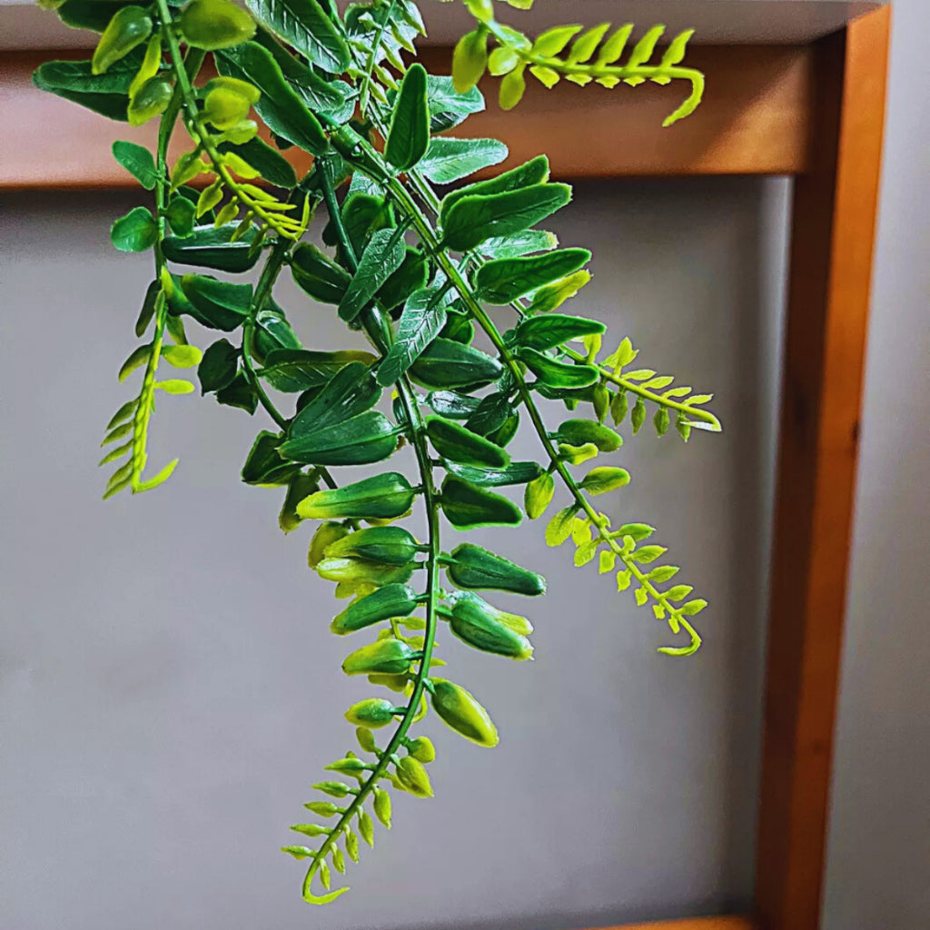 Kit 2 Samambaias Artificiais Pendentes | 80cm Realista para Áreas Internas e Externas