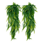 Kit 2 Samambaias Artificiais Pendentes | 80cm Realista para Áreas Internas e Externas