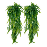Kit 2 Samambaias Artificiais Pendentes | 80cm Realista para Áreas Internas e Externas