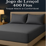 Jogo de Lençol Ponto Palito | 400 Fios Micropercal