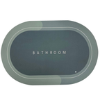 Tapete Antiderrapante Absorvente | Terra Diatomácea (Secagem Rápida)