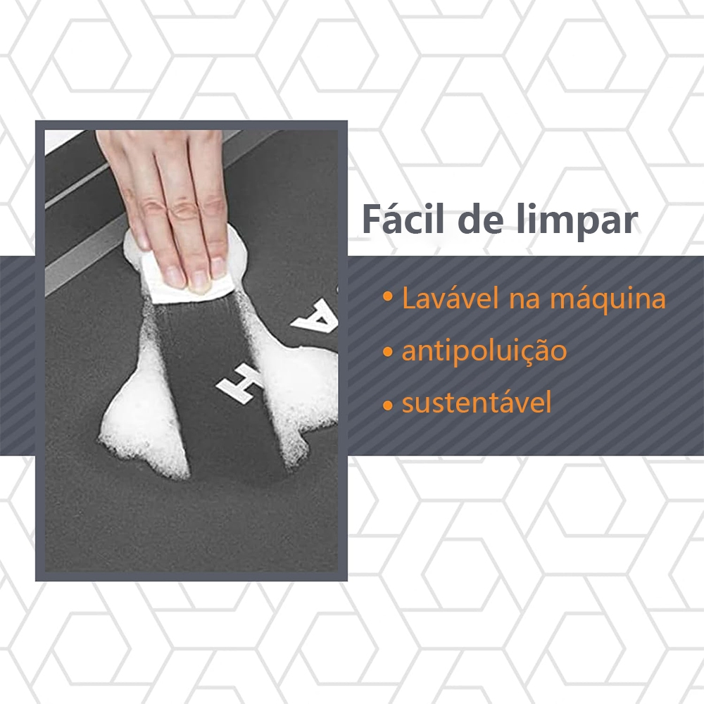 Kit Tapete Antiderrapante para Banheiro de Secagem Rápida e Super Absorvente - Para Banheiro E Porta De Entrada