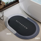 Kit Tapete Antiderrapante para Banheiro de Secagem Rápida e Super Absorvente - Para Banheiro E Porta De Entrada
