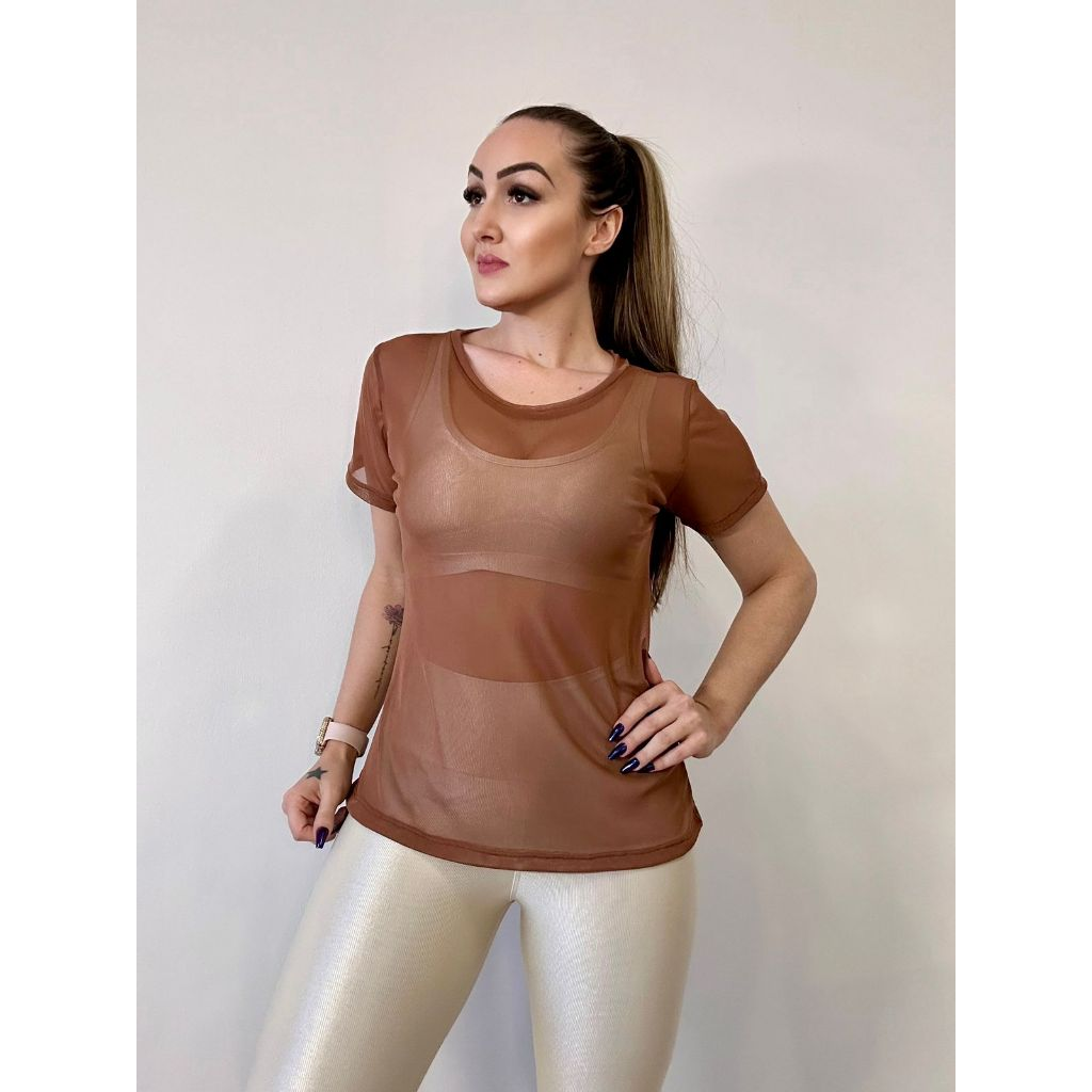 Blusa Feminina Segunda Pele | Tule Transparente