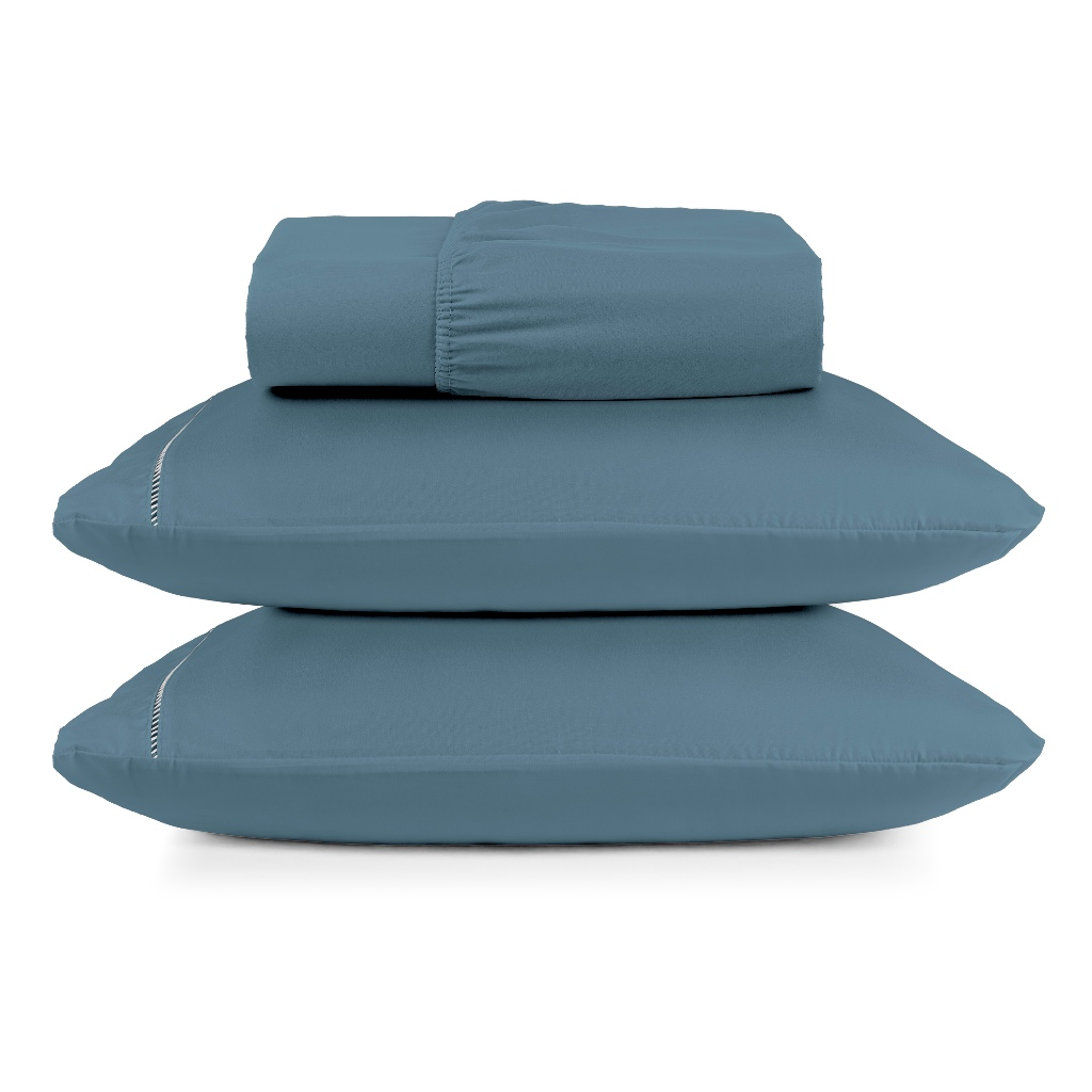 Jogo de Lençol Ponto Palito | 400 Fios Micropercal