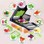 SlicerPro Inox 16 em 1 – Fatiador Profissional Multiuso com 16 Funções