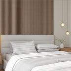 Kit 100 Placas Painel Ripado Decorativo | MDF Premium 45x11cm