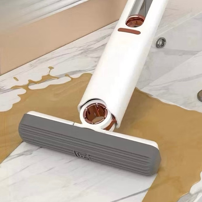 Kit Rodinho De Pia Cozinha Rodo Mini Mop Magico Limpa E Seca -Retrátil E Pendurável