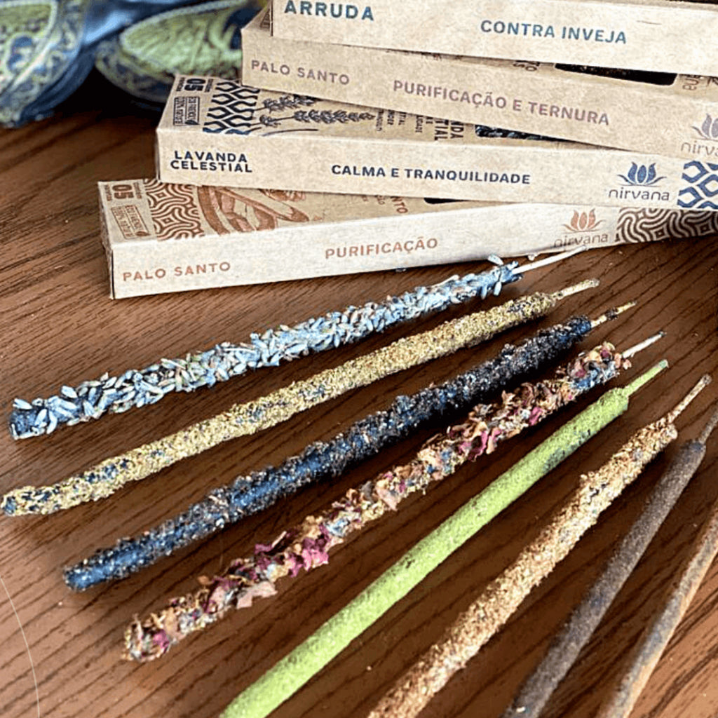 Incenso Nirvana Natural Premium | 100% Natural (Lavanda, Arruda, Palo Santo)