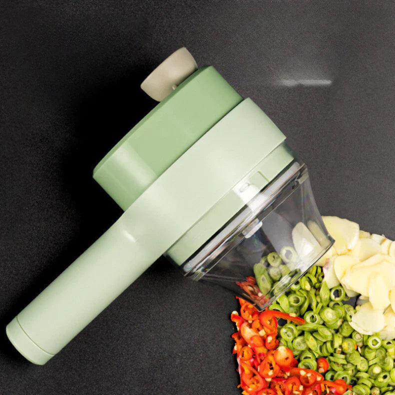 PowerChop 4 em 1 – Cortador e Triturador Elétrico Sem Fio 200ml