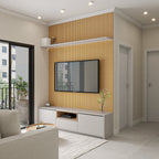 Kit 250 Placas Painel Ripado Decorativo | MDF Premium 45x11cm