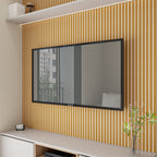 Kit 250 Placas Painel Ripado Decorativo | MDF Premium 45x11cm