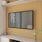 Kit 250 Placas Painel Ripado Decorativo | MDF Premium 45x11cm