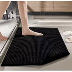 Kit Tapete de Banheiro Antiderrapante | Estilo "Macarrão" Super Macio